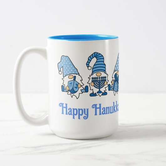Tasse 2 Couleurs Joyeux Noël Hanoukka (Gauche)