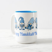Tasse 2 Couleurs Joyeux Noël Hanoukka (Devant gauche)