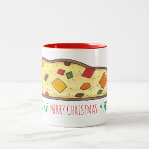 Tasse 2 Couleurs Joyeux Noël Italien Biscotti de vacances