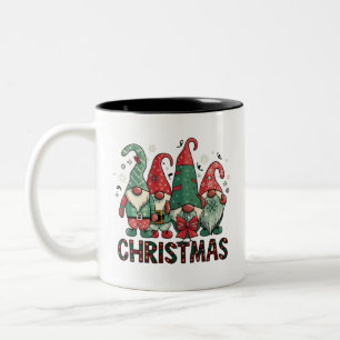 Tasse 2 Couleurs Joyeux Noël mignon Gnome de Noël