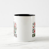 Tasse 2 Couleurs Joyeux Noël mignon Gnome de Noël (Centre)