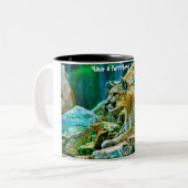Tasse 2 Couleurs Joyeux Noël parfait (Devant gauche)