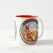 Tasse 2 Couleurs Joyeux Noël Père Noël (Devant droit)