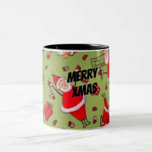 Tasse 2 Couleurs Joyeux Noël Père Noël