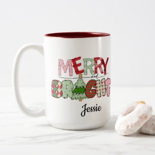 Tasse 2 Couleurs Joyeux Noël rouge vif
