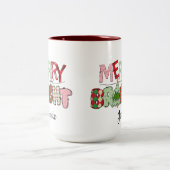 Tasse 2 Couleurs Joyeux Noël rouge vif (Centre)