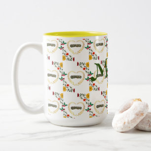 Tasse 2 Couleurs Joyeux Noël Stylish Vacances Cartes tendance