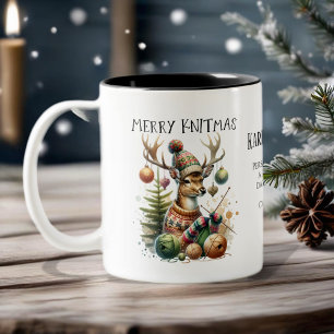 Tasse 2 Couleurs Joyeux Noël Tricot