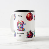 Tasse 2 Couleurs Joyeux Noël y'all (Devant gauche)