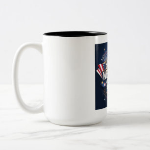 Tasse 2 Couleurs Joyeux Nouvel An 2025 Design - Vibrant et festif.