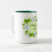 Tasse 2 Couleurs Joyeux Pâques (Devant gauche)