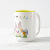 Tasse 2 Couleurs Joyeux Pâques (Devant droit)