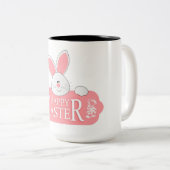 Tasse 2 Couleurs Joyeux Pâques (Devant droit)