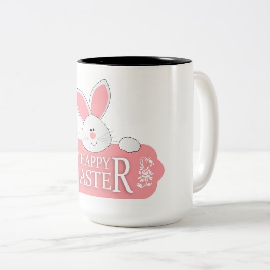 Tasse 2 Couleurs Joyeux Pâques (Devant droit)
