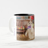 Tasse 2 Couleurs Joyeux Ragdoll Kitten de Pâques (Devant gauche)
