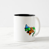 Tasse 2 Couleurs Joyeux Samhain ! ! (Devant droit)