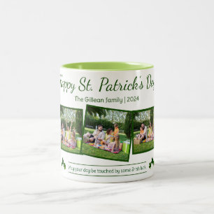 Tasse 2 Couleurs Joyeux St. patrick's day Famille Shamrock 3 photo