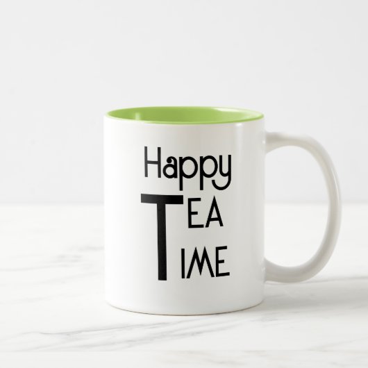 Tasse 2 Couleurs Joyeux Tea Time (Droit)