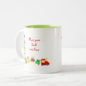 Tasse 2 Couleurs Joyeux Train pour enfants (Devant gauche)