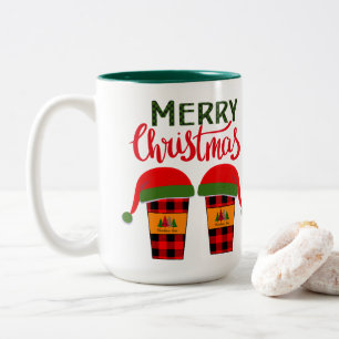 Tasse 2 Couleurs Joyeux vêtements de Noël