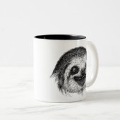 Tasse 2 Couleurs Joyeux visage de fentes (Devant droit)