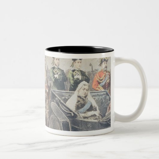 Tasse 2 Couleurs Jubilé de la reine d'Angleterre (Droit)