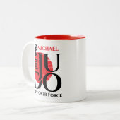 Tasse 2 Couleurs Judo -Kanji, Rising Sun (Devant gauche)