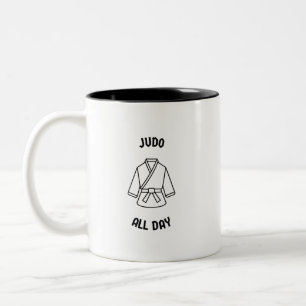 Tasse 2 Couleurs Judo toute la journée