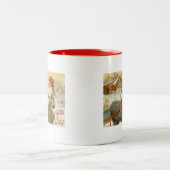 Tasse 2 Couleurs Jultomten nourrit Yule Chèvre un biscuit (Centre)