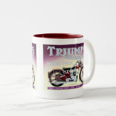 Tasse 2 Couleurs Jumeau de vitesse de Triumph (Devant droit)