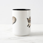 Tasse 2 Couleurs Jumeaux de chat siamois (Centre)