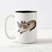 Tasse 2 Couleurs Jumeaux de chat siamois (Gauche)