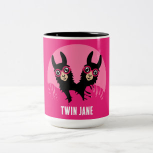 Tasse 2 Couleurs Jumeaux lama alpaga
