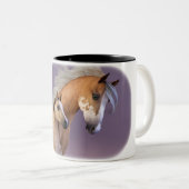 Tasse 2 Couleurs Jument et poulain - Appaloosa (Devant droit)