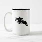 Tasse 2 Couleurs Jumper équestre (Gauche)