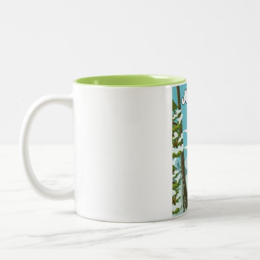 Tasse 2 Couleurs Juneau Alaska À Ski (Gauche)