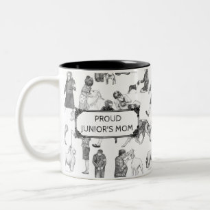 Tasse 2 Couleurs JUNIOR Handlers Chien Show Black Toile