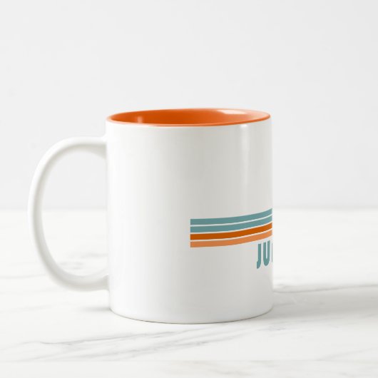 Tasse 2 Couleurs Jupiter Floride Sun Palm Trees (Gauche)