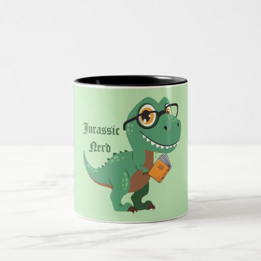Tasse 2 Couleurs Jurassic nerd (Centre)