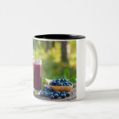Tasse 2 Couleurs jus avec paille (Devant droit)