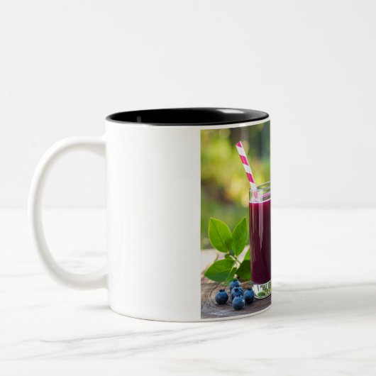 Tasse 2 Couleurs jus avec paille (Gauche)