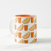 Tasse 2 Couleurs Jus d'agrumes frais pressé JO tranche de fruits d' (Devant gauche)