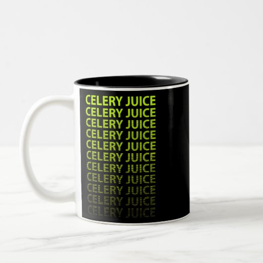 Tasse 2 Couleurs Jus de céleri végétal vert (Gauche)