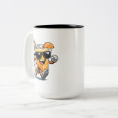 Tasse 2 Couleurs Jus d'orange en course (Devant gauche)