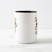 Tasse 2 Couleurs Jus d'orange en course (Centre)