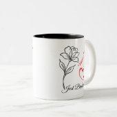 Tasse 2 Couleurs Just Breathe Personalized  (Devant droit)