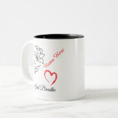 Tasse 2 Couleurs Just Breathe Personalized  (Devant gauche)