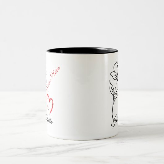 Tasse 2 Couleurs Just Breathe Personalized (Centre)