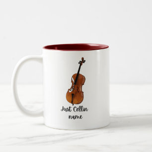 Tasse 2 Couleurs Just Cellin Cellist Performance Music Cello person