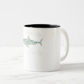 Tasse 2 Couleurs Just Girl Who Loves Sharks (Devant droit)